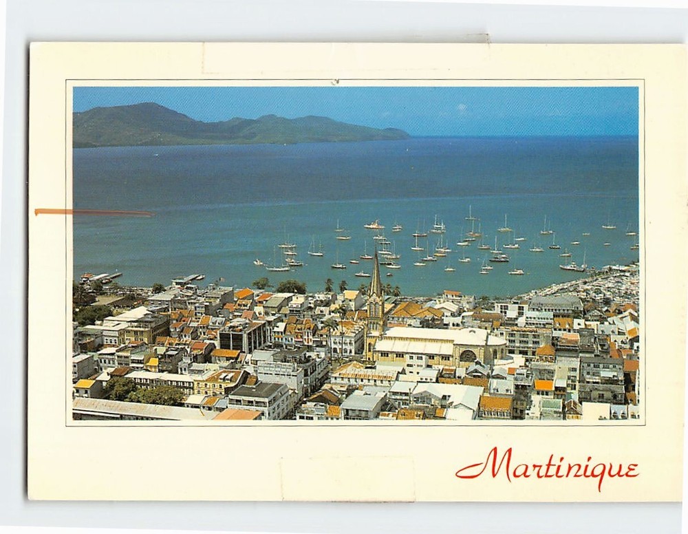Postcard Aerial View Fort de France Martinique France