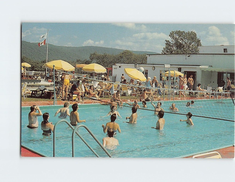 Postcard Summer Fun at Poolside Eastover Lenox Massachusetts