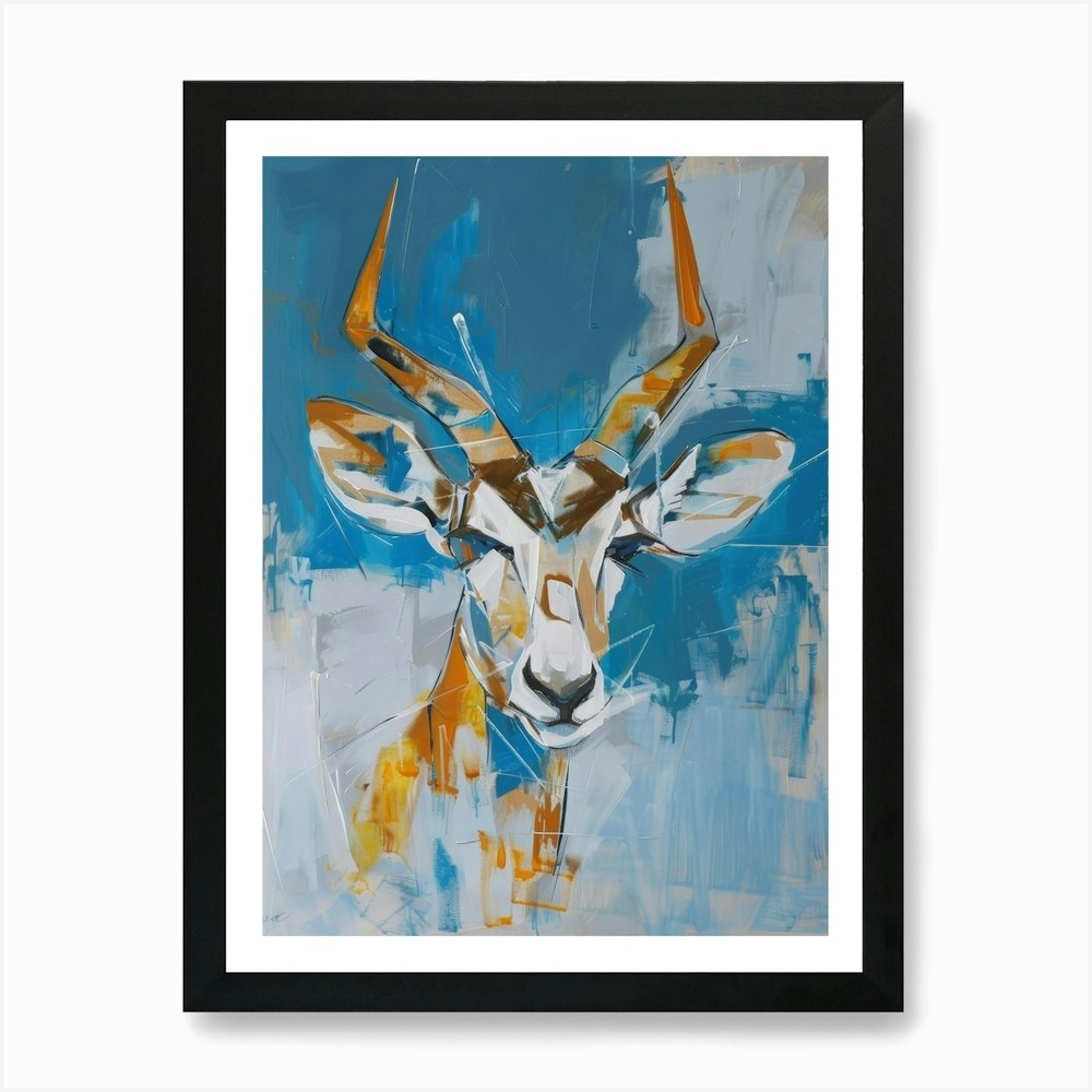 Antelope 4 Art Print Framed Wall Art Poster Canvas Print Picture