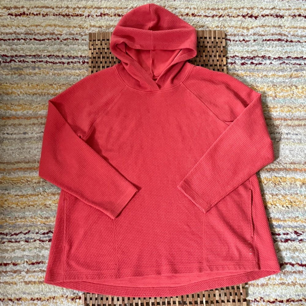 Livi Textured Pullover Hoodie Hoody Red Women's Size 18/20 XL