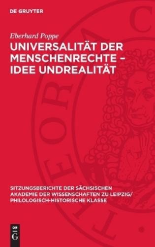Eberhard Poppe Universalität Der Menschenrechte - Idee Undrealität (Hardback)