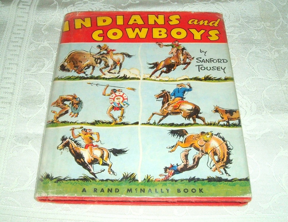 Indians & Cowboys Sanford Tousey 1951 HC DJ in Wraps