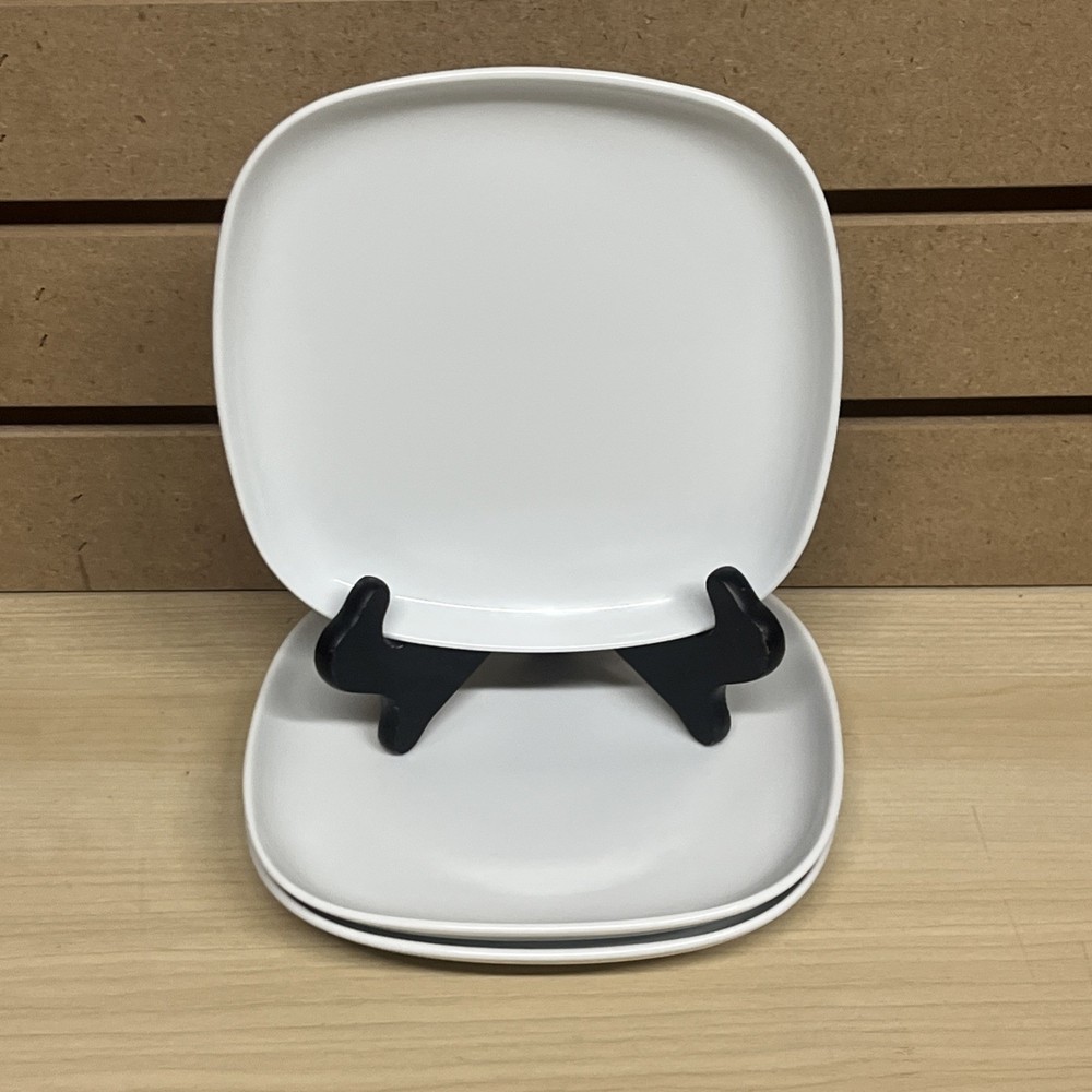 Ikea 365 Susan Pryke White Porcelain Square Bread Side Plates 7
