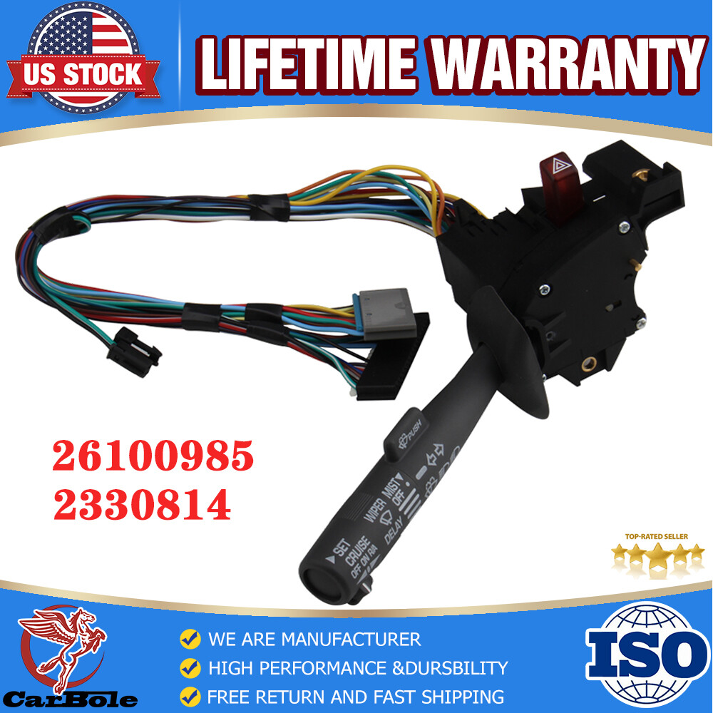 1995-98 Chevy C1500 GMC Suburban Tahoe Escalade Signal Cruise Wiper Switch