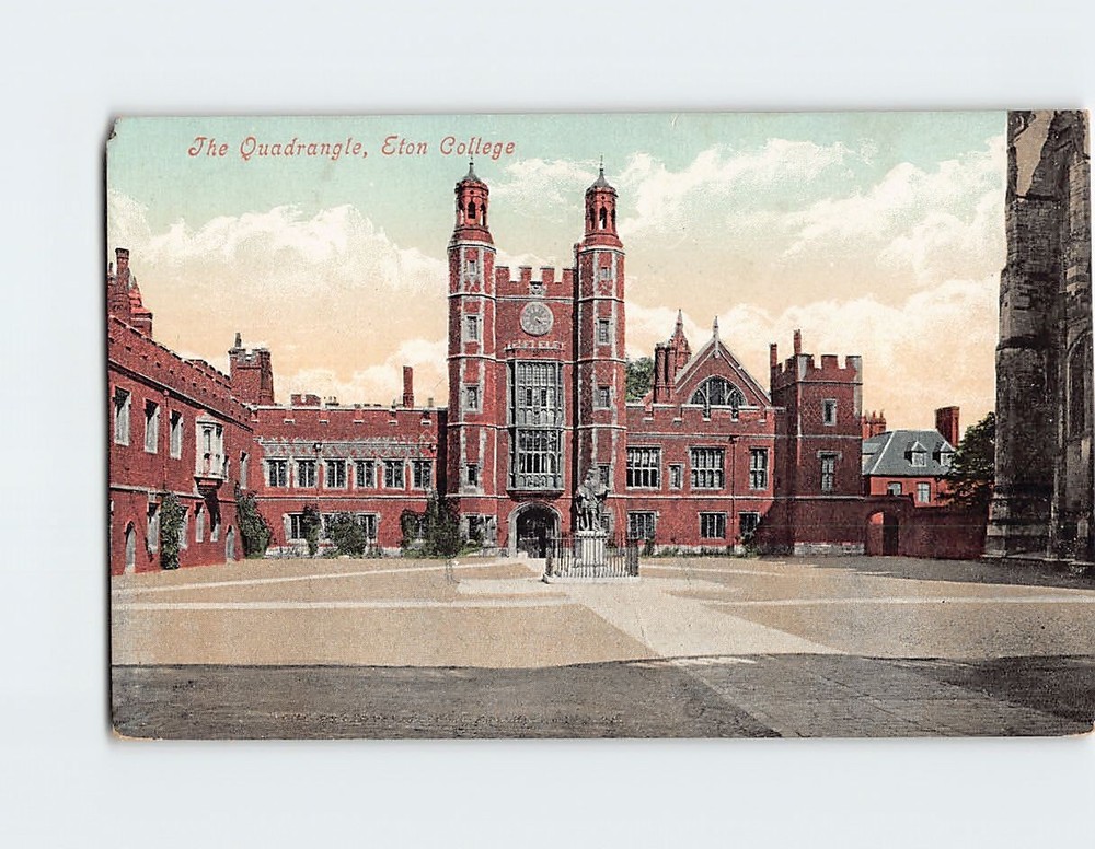 Postcard The Quadrangle at Eton College Berkshire England