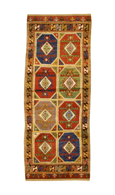 Vintage Handwoven Konya Rug Turkish Tribal Carpet