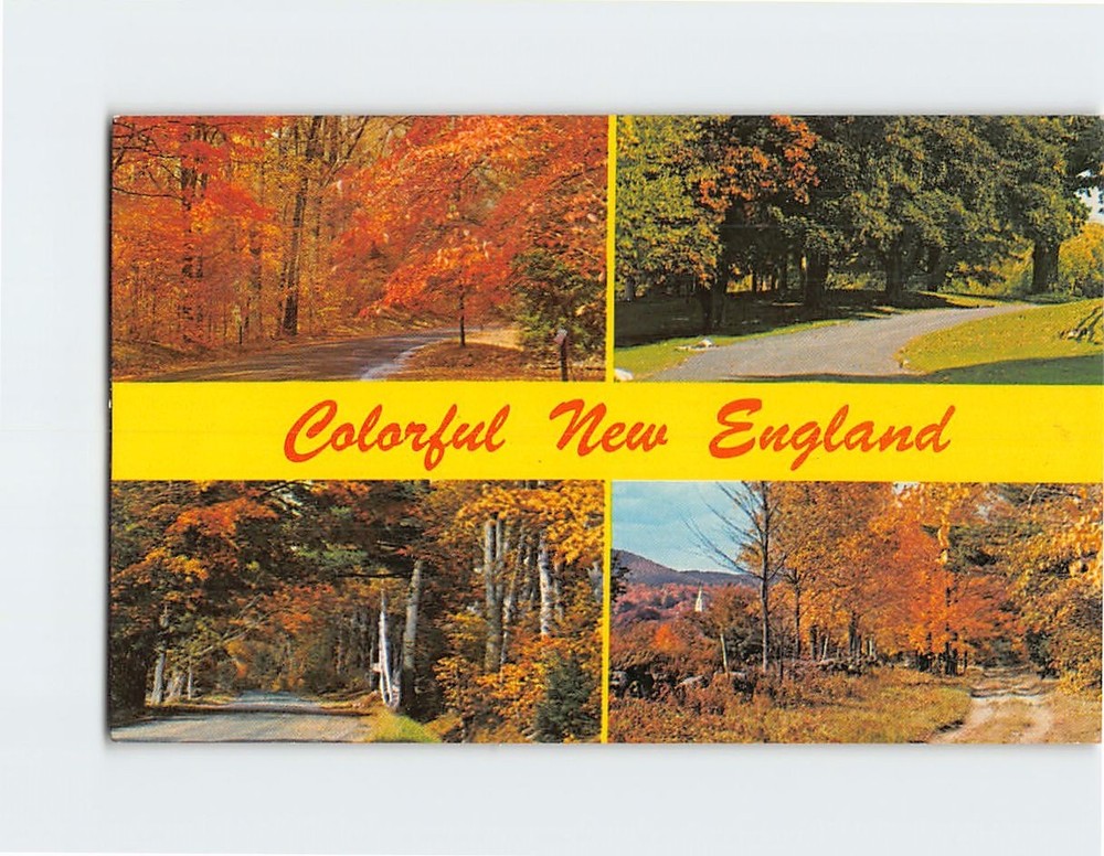 Postcard Scenes & Views Colorful N. England USA