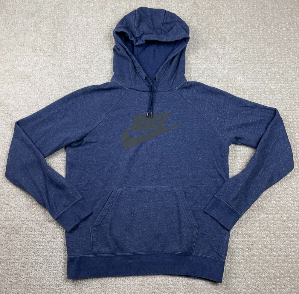Nike Hoodie Women Small Blue Sportswear Essential Pullover Sweatshirt BV4126-410