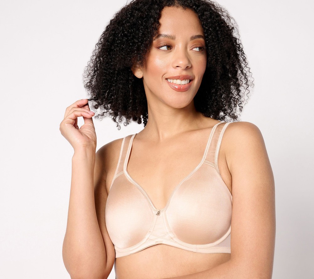 Breezies Women's Bra Sz 34B Signature Shine Unlined Underwire Gold A639540
