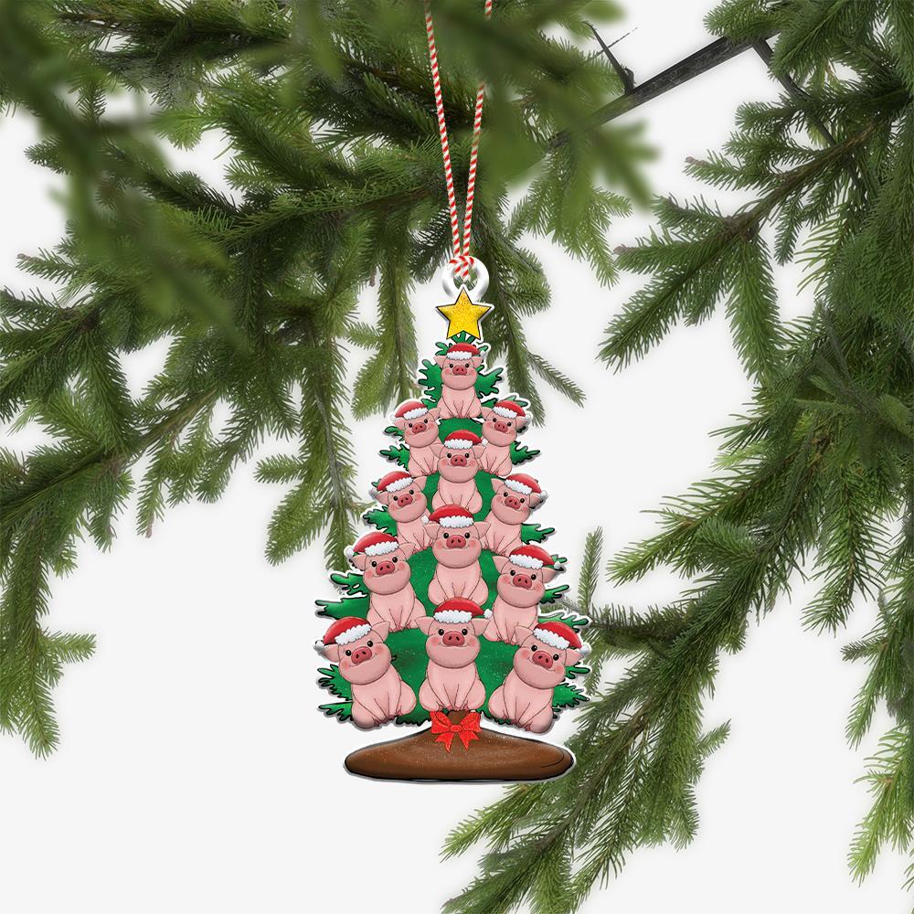Lovely Pig Christmas Ornament  Pig Xmas Ornament Gift  Pig Car Ornament Decor