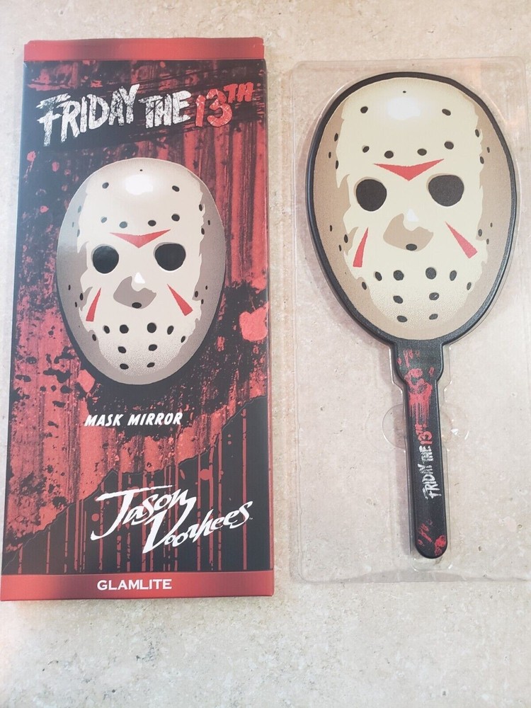 Glamlite Friday the 13th Jason Voorhees Mask Hand Mirror New in Box