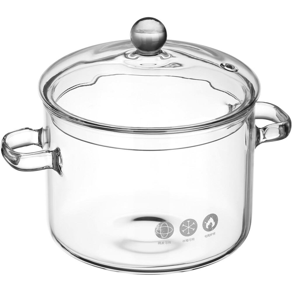 Cristal Simmer Pot for Stove Glass Saucepan