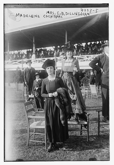 Photo:Mrs. C.B. Dillingham Madeleine Cochrane 1910s Standing on Chairs