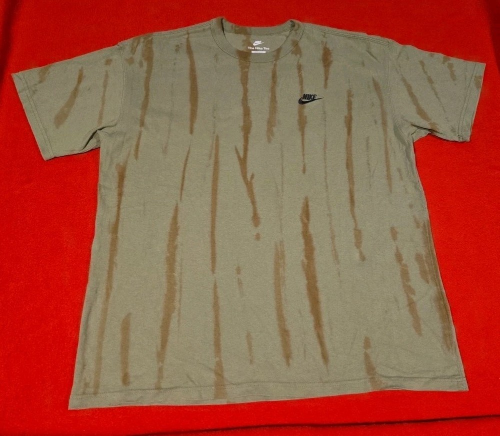 Men’s Nike Tie-Dye ‘The Nike Tee’ Short Sleeve T Shirt Size Large Green