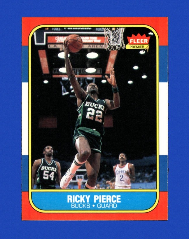 1986-87 Fleer Set-Break # 87 Ricky Pierce NM-MT OR BETTER *GMCARDS*Consign with Greg Morris Cards