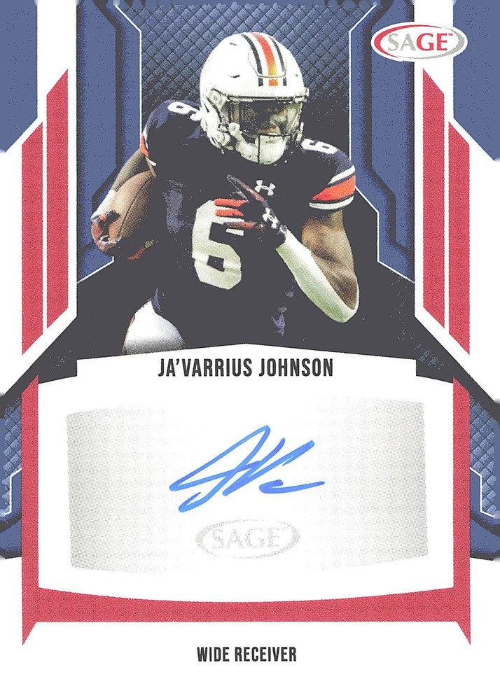 2024 SAGE HIT #A-JJ3 Ja'Varrius Johnson Autographs Red (Low Series)