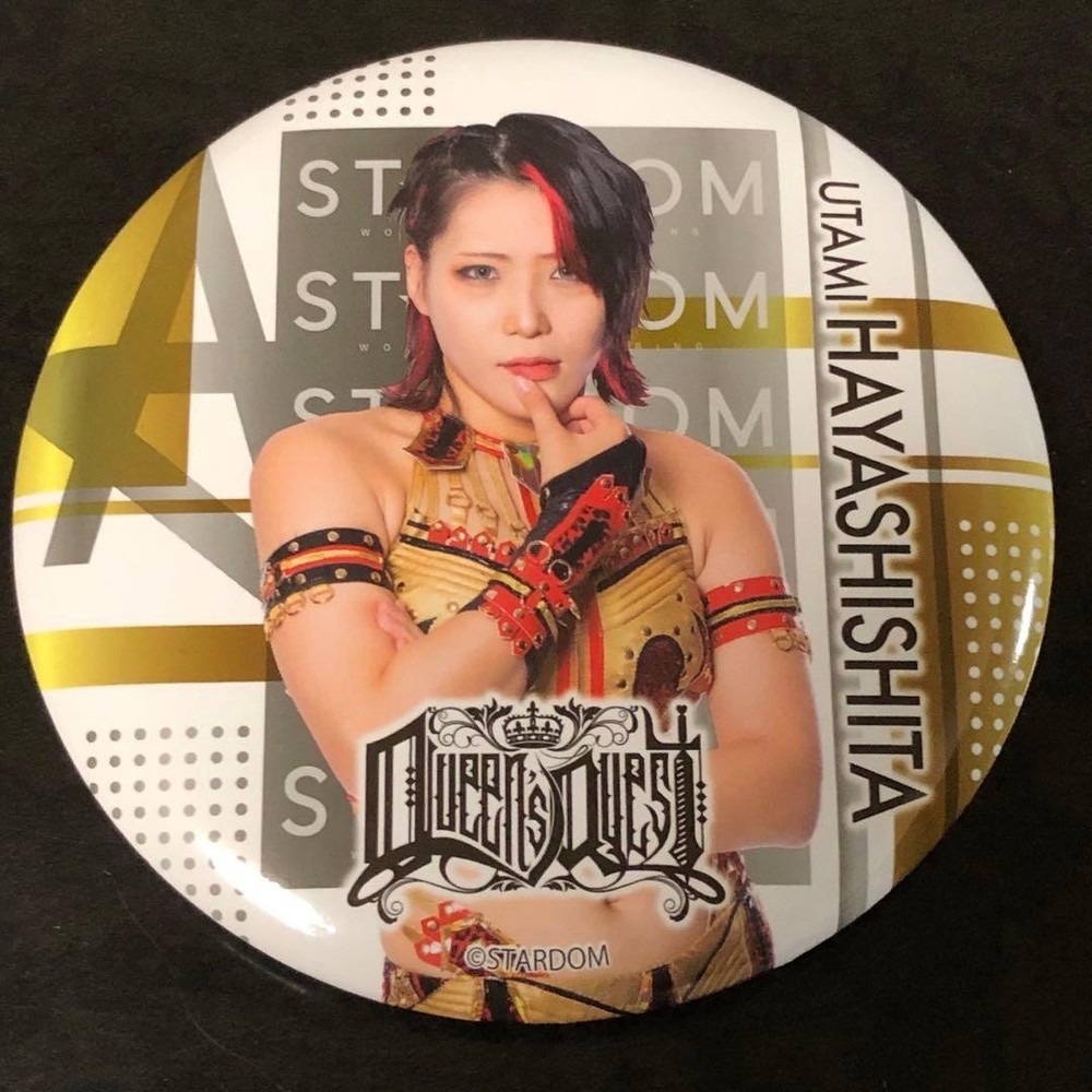 Stardom Utami Hayashishita Can Badge Women's Pro Wrestling  Japan