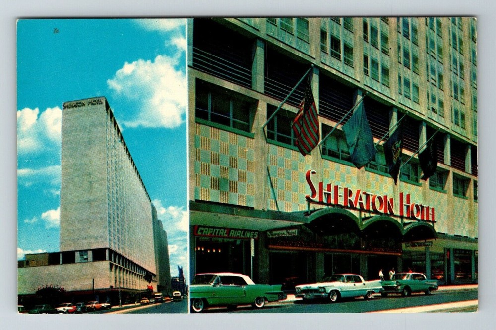 Philadelphia PA-Pennsylvania, Sheraton Hotel, Exterior, Vintage Postcard