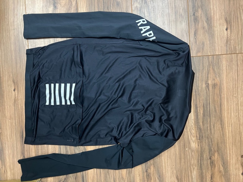 Rapha Pro Team Cycling Jersey (Large Black Long Sleeve Lightweight)