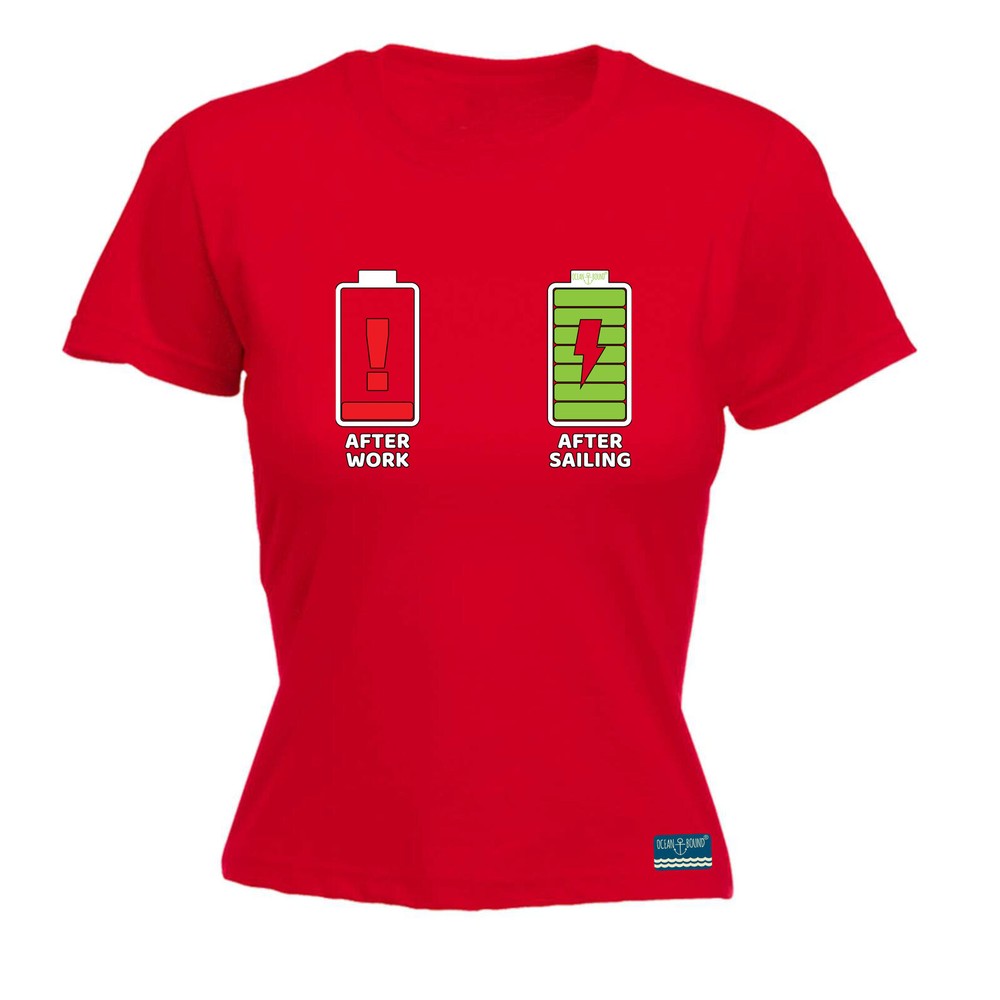Sailing Ob After Work - Womens T Shirt Funny T-Shirt Novelty gift tshirt