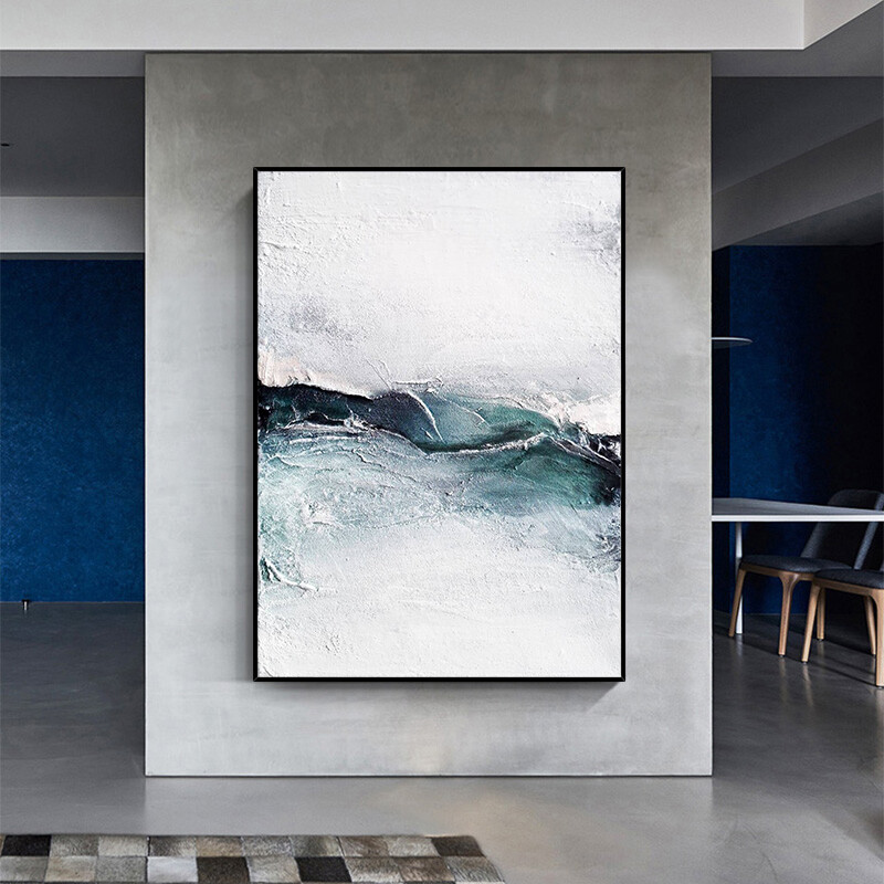 Natural Landscape Oil Painting Wall Canvas Home Art Hand Picture Modern Canvas