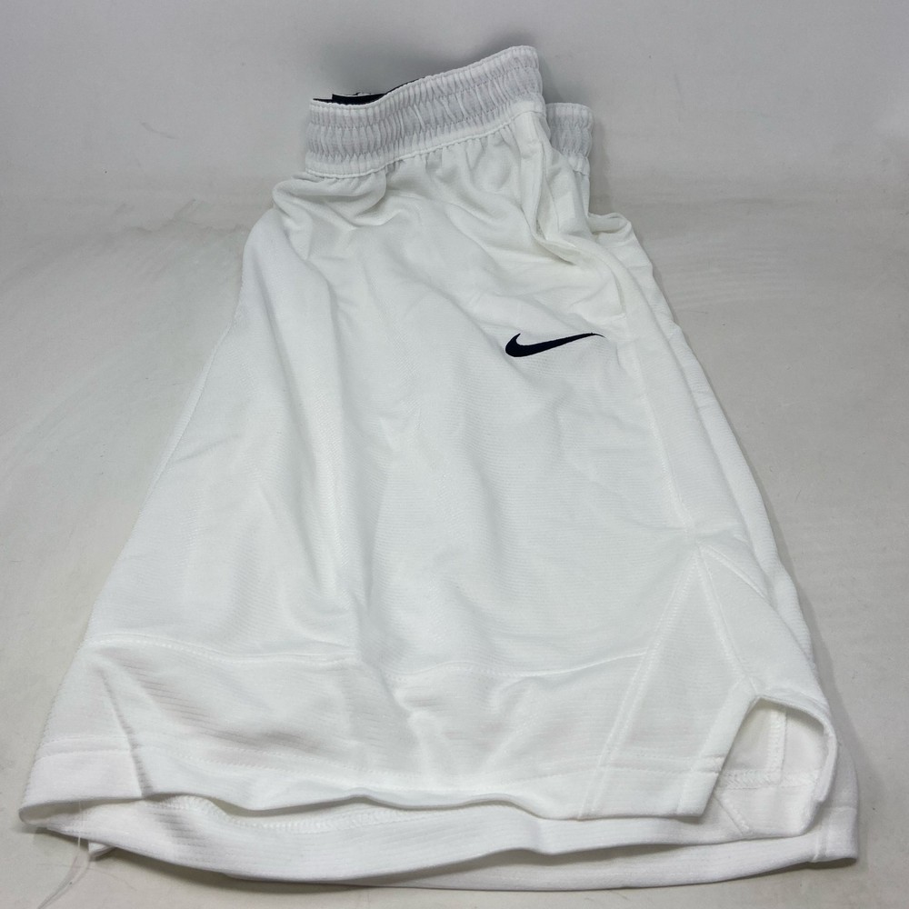 Nike Dri-FIT Icon Basketball Shorts White Mens L