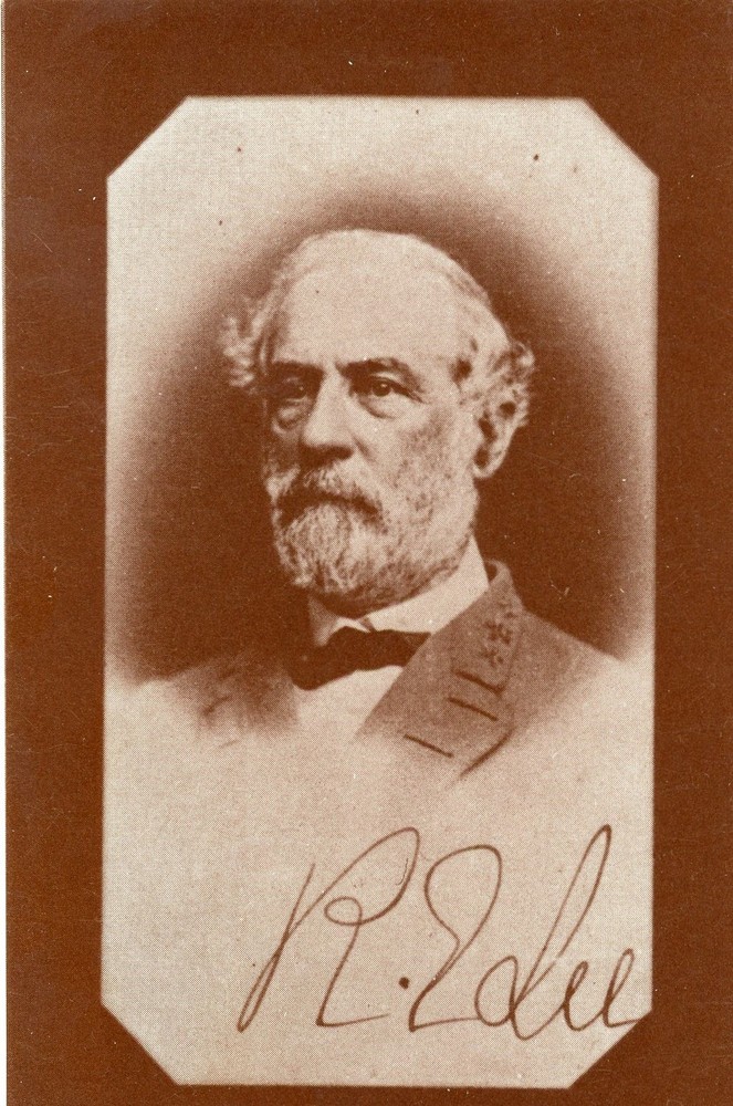 Gen. Robert E. Lee (1807-1870) in 1864, Confederate States of America --POSTCARD