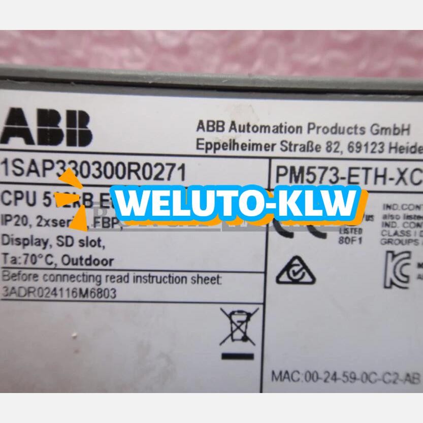 One ABB 1SAP330300R0271 Module PM573-ETH used