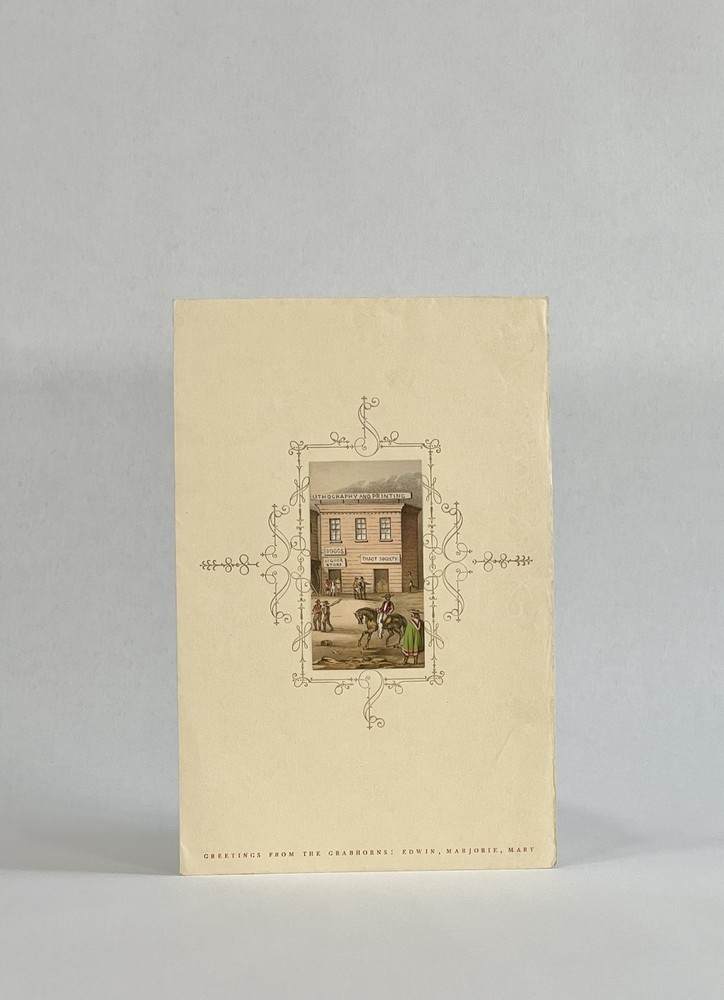 Grabhorn Press / Card Greetings from the Grabhorns Edwin Marjorie Mary