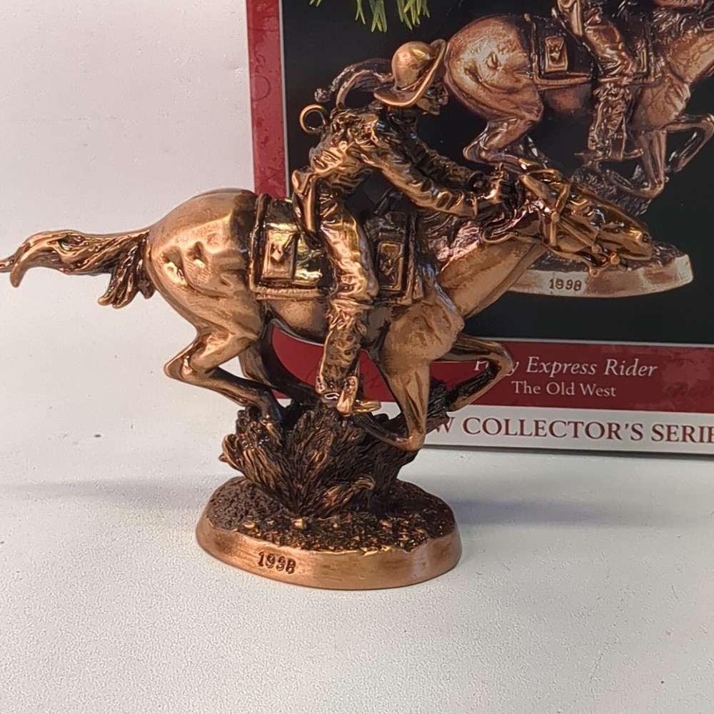 Hallmark Pony Express Rider 1998 Keepsake Ornament Old West #1  w/ Box Wear