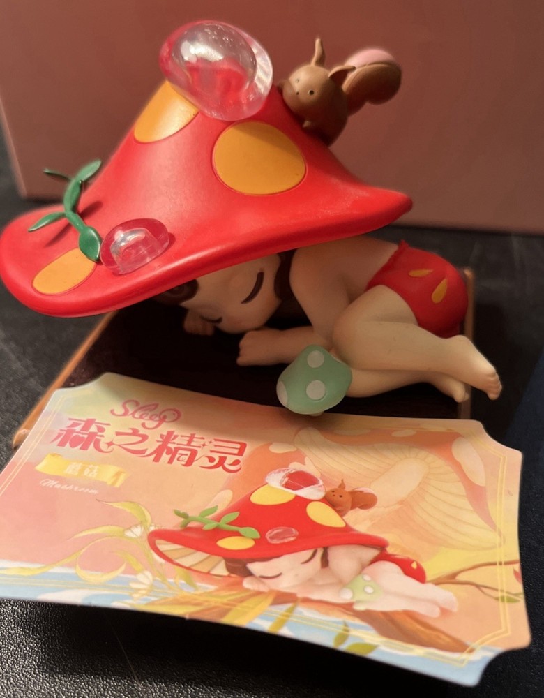 52TOYS Sleep Forest Elves Fairy Girl Series Mushroom Figure Toys Gift No Box
