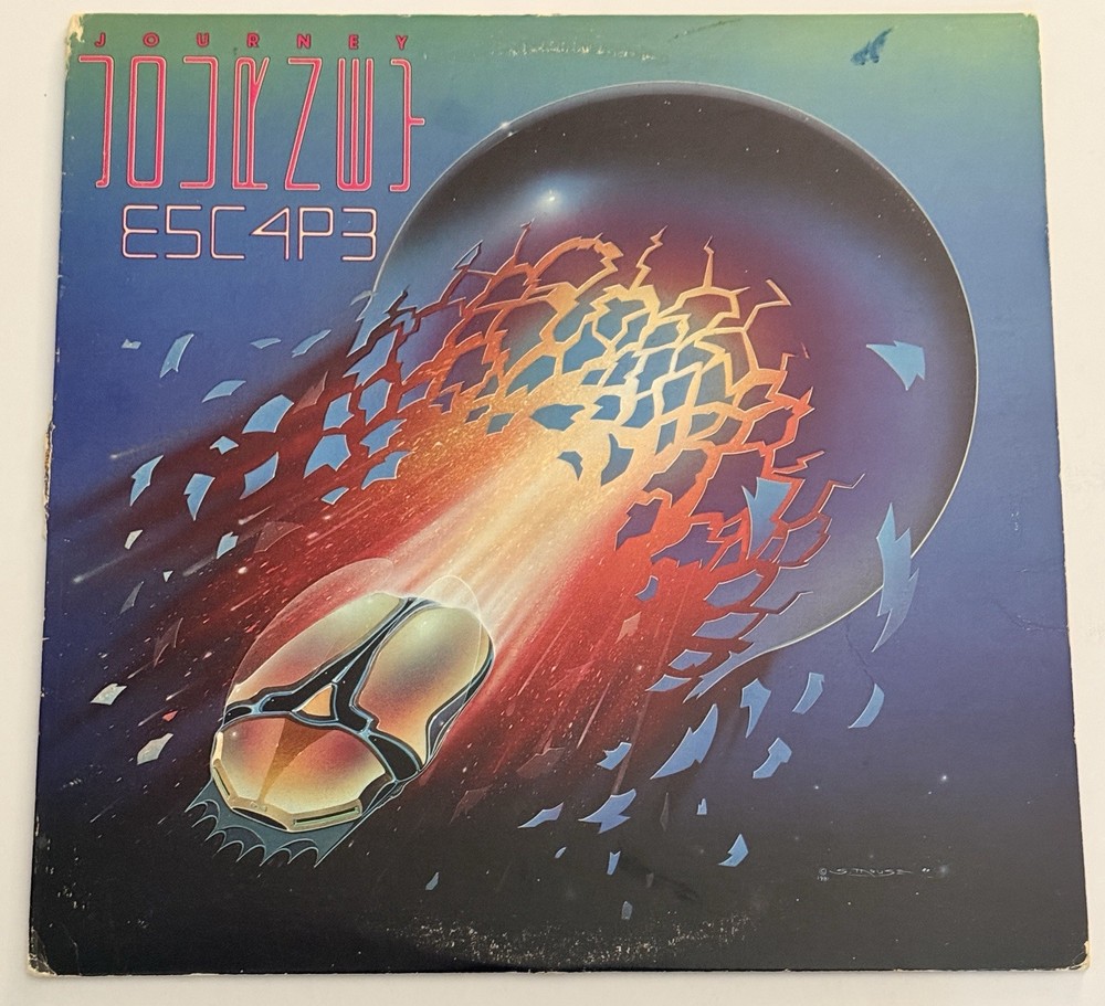 Journey Escape LP 1981 Columbia Masterdisk Don't Stop Believin' VG+ VG+