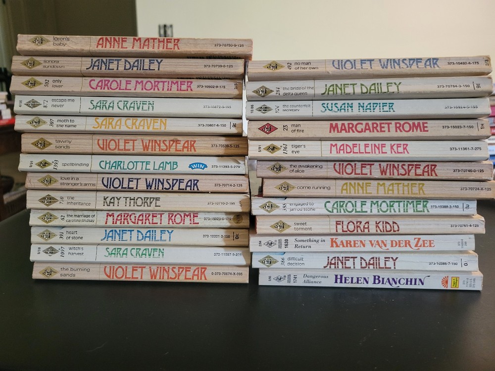 Vintage Harlequin Presents Romance Novel Lot - Books - Various Authors