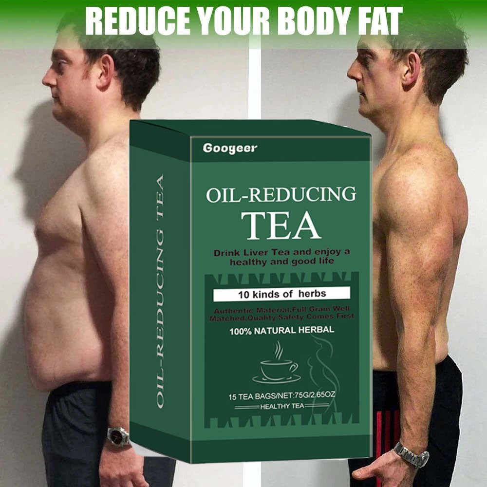 Oil-Reducing Tea-10 Herbal with Excellent Formula, Oil Cleansing Tea for Liver