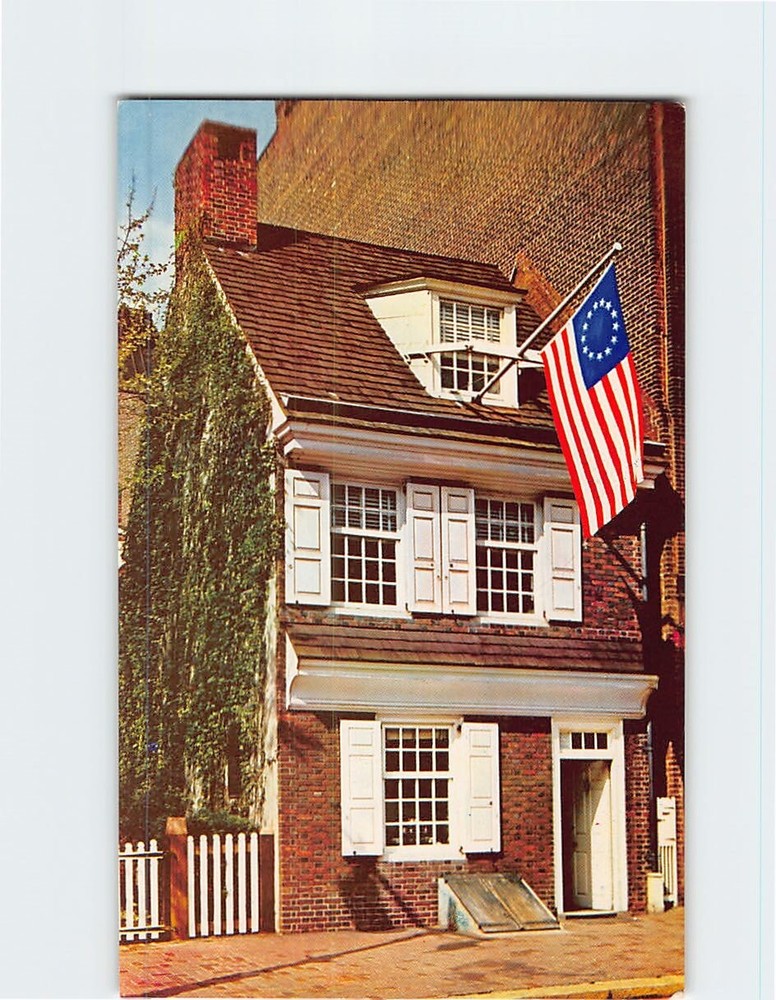 Postcard Betsy Ross House Philadelphia Pennsylvania USA