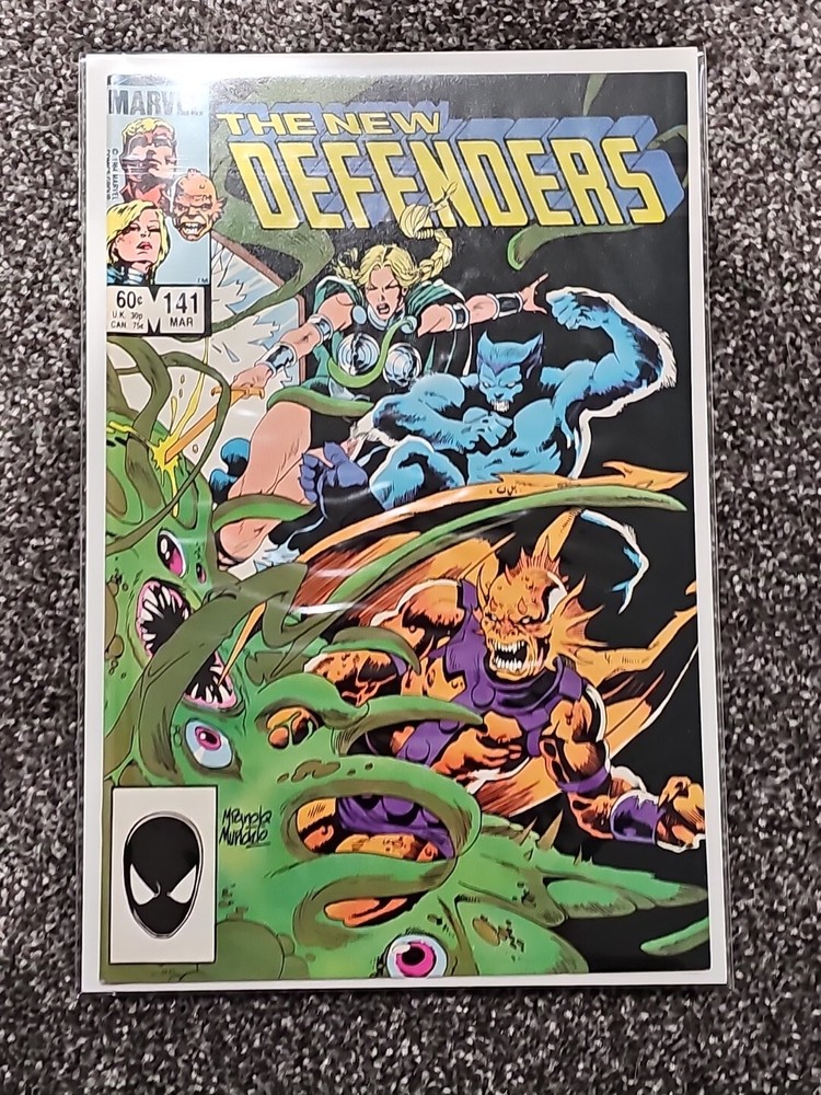 The New Defenders #141 Angel, Valkyrie, Beast 1985 Marvel Comics Fn/VF Copper