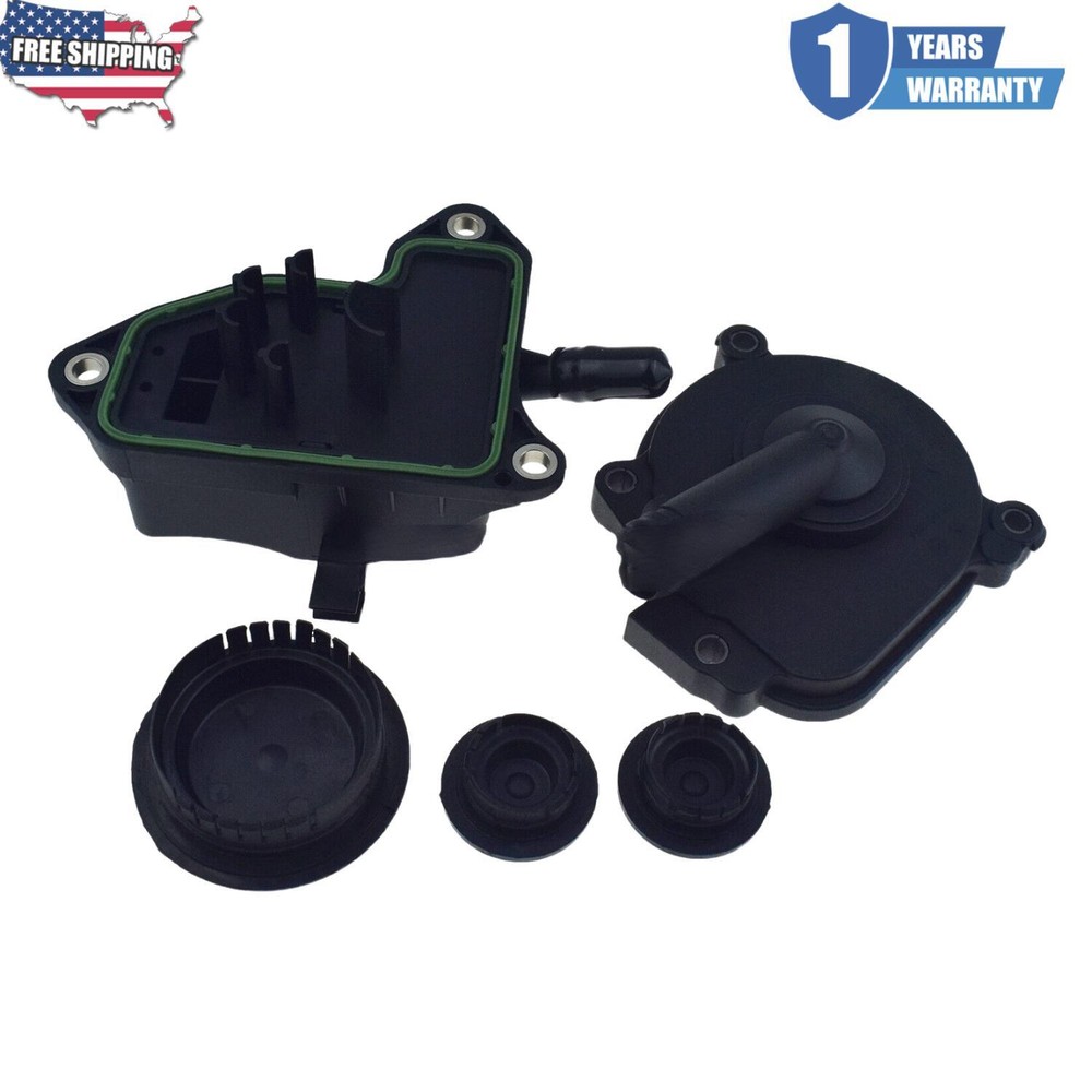 Crankcase Vent Valve Cover Cam Plug & Oil Separator Kit For Benz C350 E350 ML350