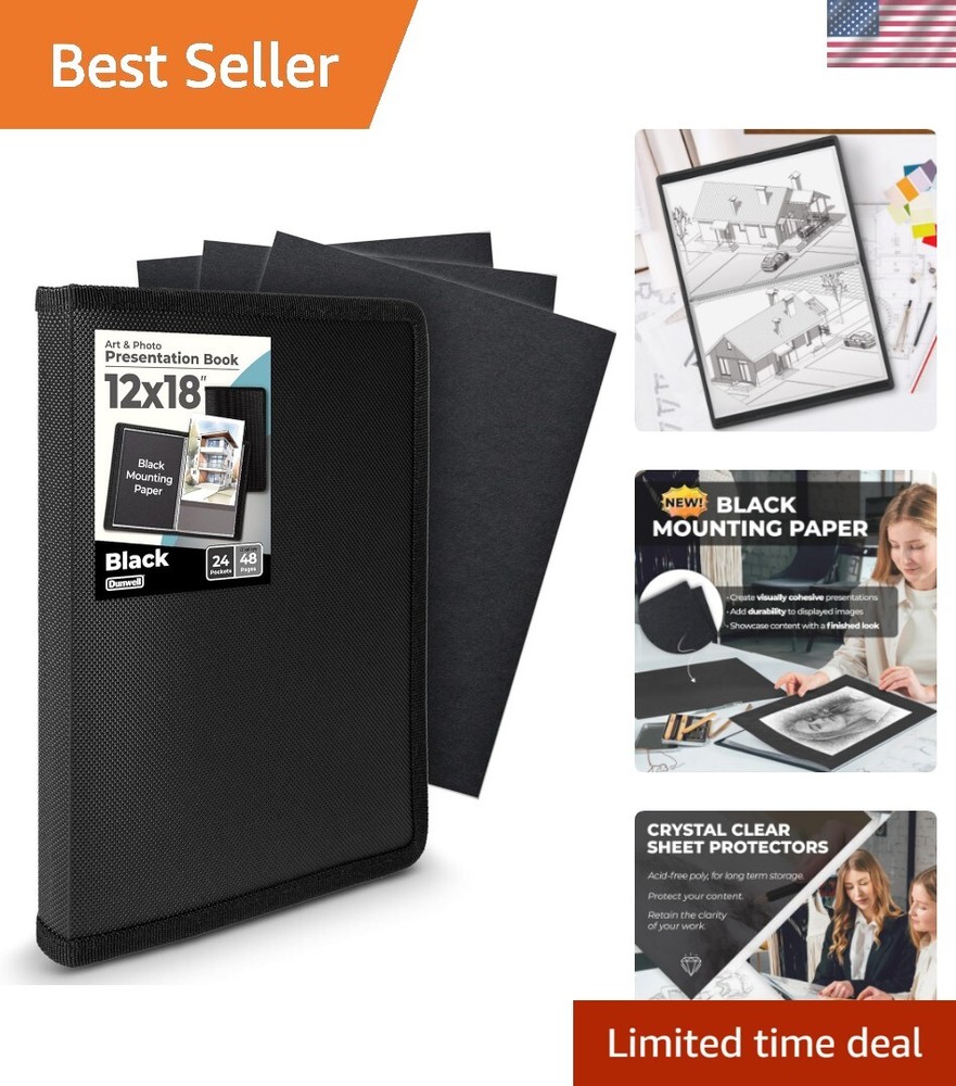 12x18 Acid-Free Presentation Book for Art Photos Storage-image