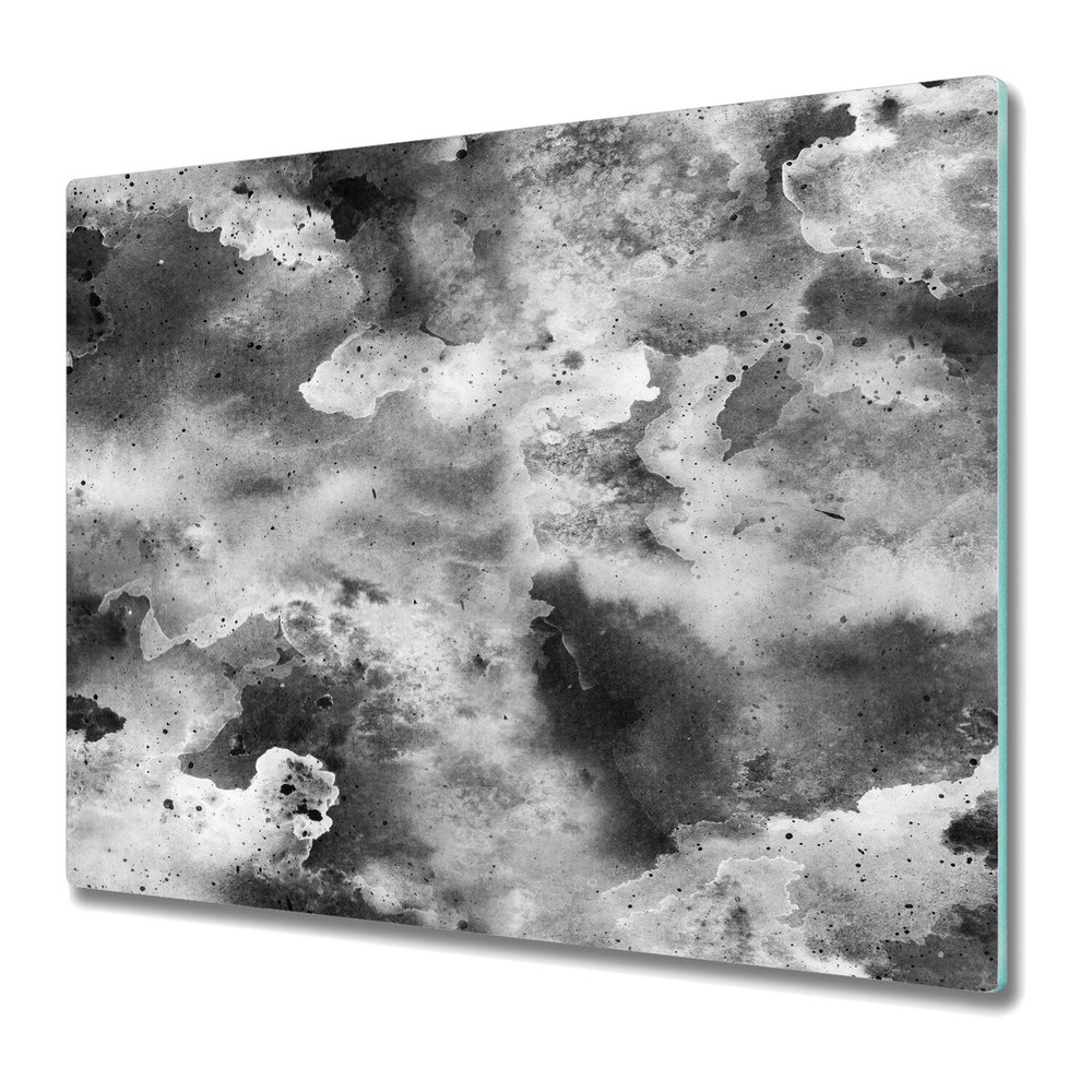Glass Worktop Kitchen Chopping Board Watercolour Smoke modern Colourful Abstract