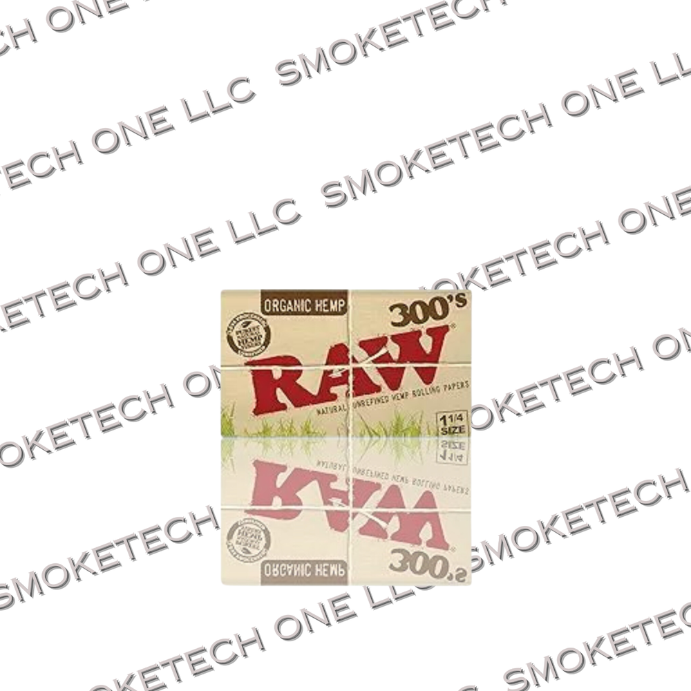 RAW Organic 1 1/4 Size 300s Rolling Papers – Natural Unrefined