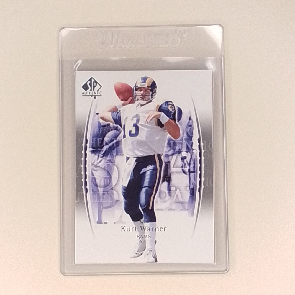 2003 SP Authentic - Kurt Warner #13 St. Louis Rams Football Card