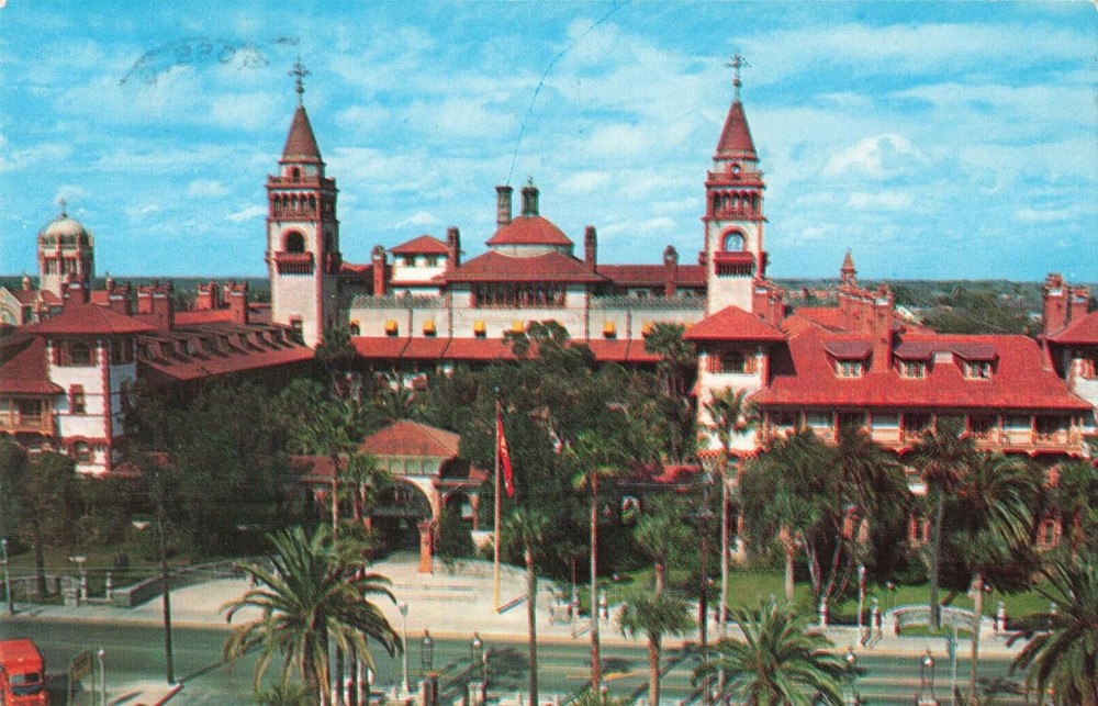 St Augustine Florida, Flagler College, Ponce de Leon Hotel, Vintage Postcard