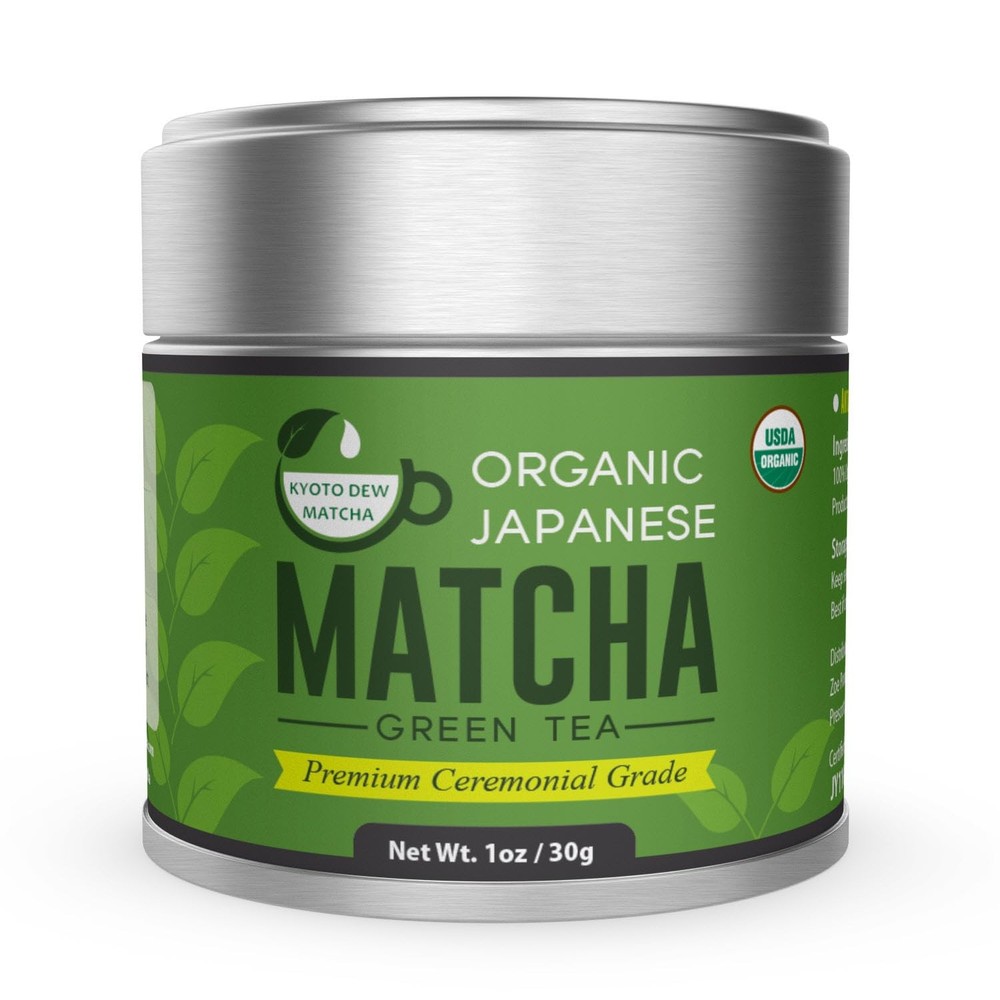 Kyoto Dew Matcha Green Tea Powder USDA Organic Premium Ceremonial Grade - 30g