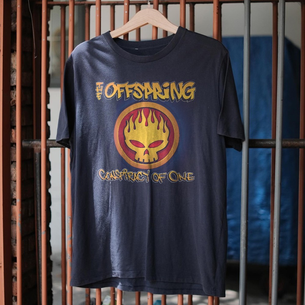 HOT! The Offspring Tee Conspiracy of One Album Unisex Navy T-shirt Size S-5XL
