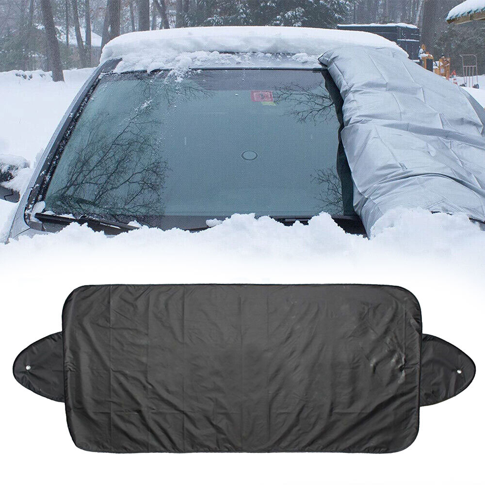 Durable Car Windshield Cover Protects Against Snow Ice Frost Dust and Sun Shade for Winter