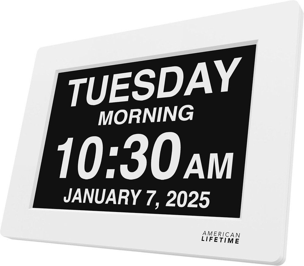 2024 American Lifetime Dementia Clock - Large Digital Display for Seniors