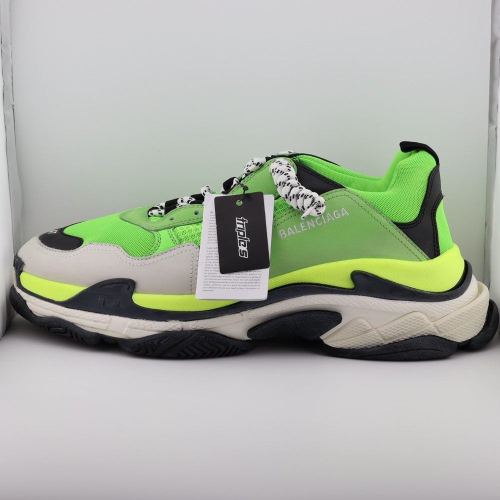READ Balenciaga Triple S Sneaker Very Fluo 541623 W09O9 3874 US 14 EU 47
