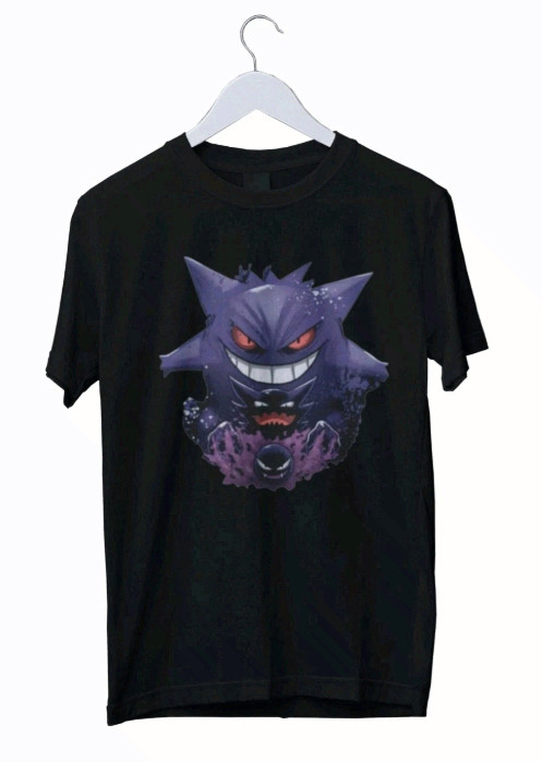 Gengar Dark Pulse Vintage Tee Graphic T-Shirt Mens Unisex S-3XL