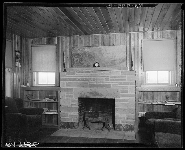 Crossville Tennessee Cumberland Homesteads 1935 Interior House Fireplace