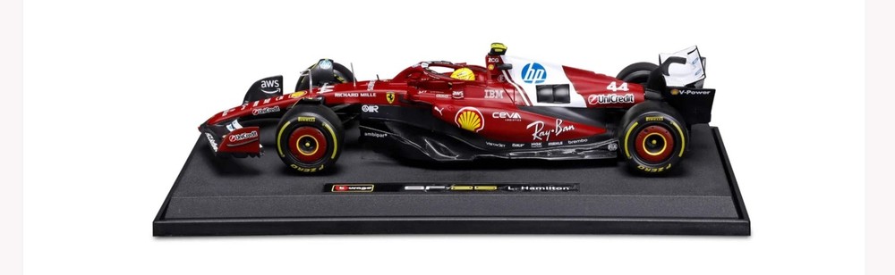 1:18th Scuderia Ferrari F1 SF25 Lewis Hamilton #44 Red